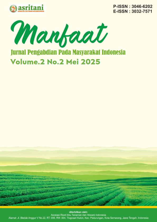 					View Vol. 2 No. 2 (2025): Mei: Manfaat : Jurnal Pengabdian Pada Masyarakat Indonesia
				